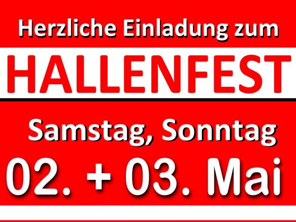 Einladung Hallenfest